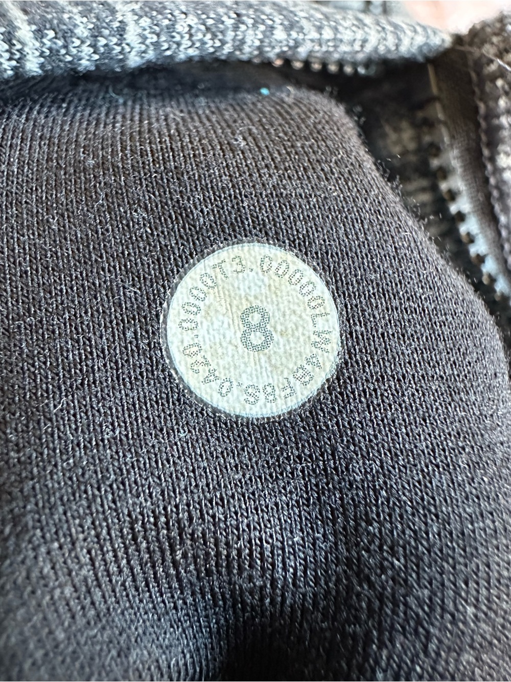 Lululemon Hooded Define Jacket Nulu Heathered Black / White / Black W4BF8S Sz 8 - Picture 4 of 6
